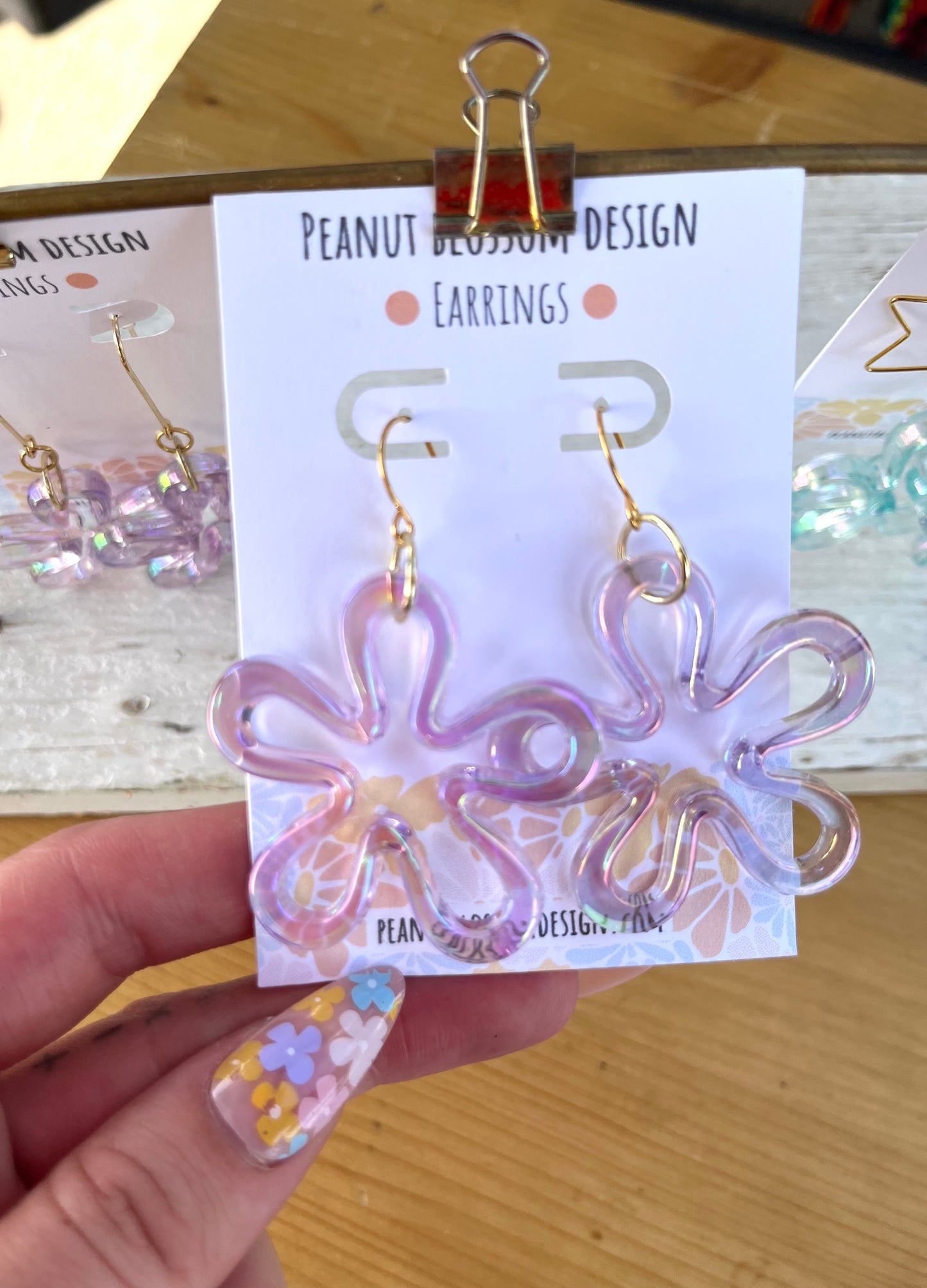 Bikini Bottom Flower Earrings