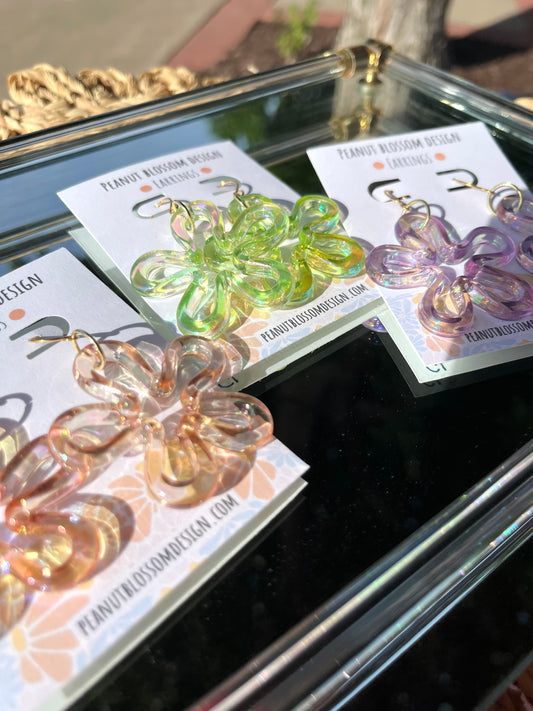 Bikini Bottom Flower Earrings