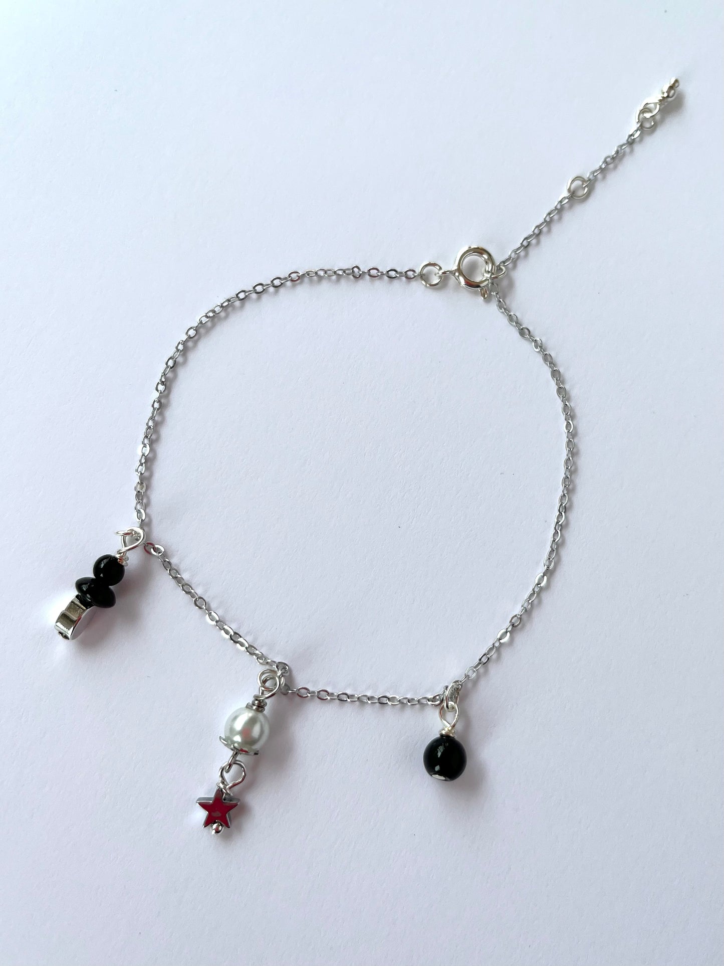 Elegant Silver Star Anklet