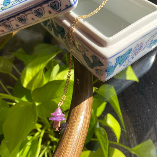 Purple Fairy Necklace 18"