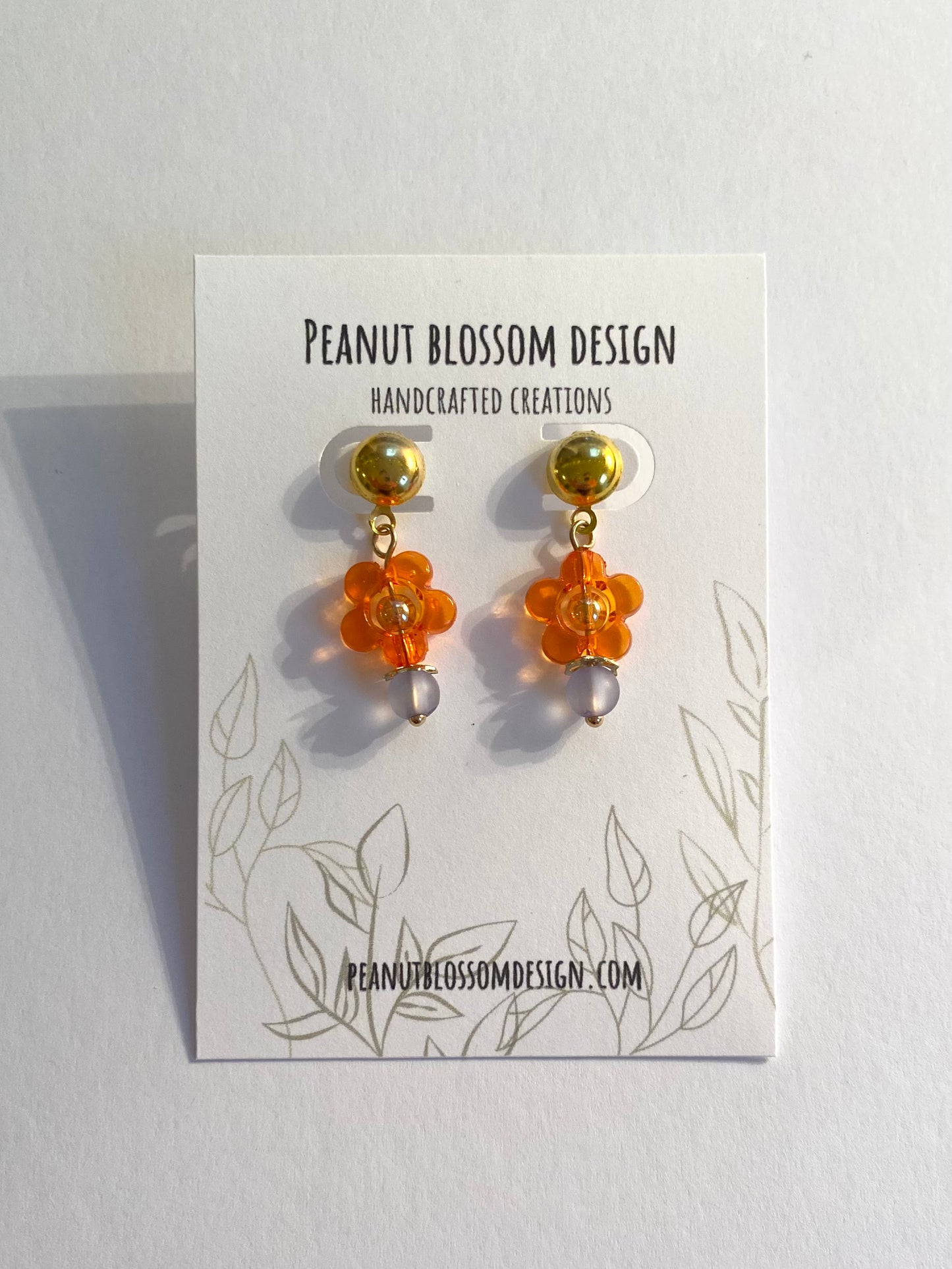 Small Funky Flower Earrings