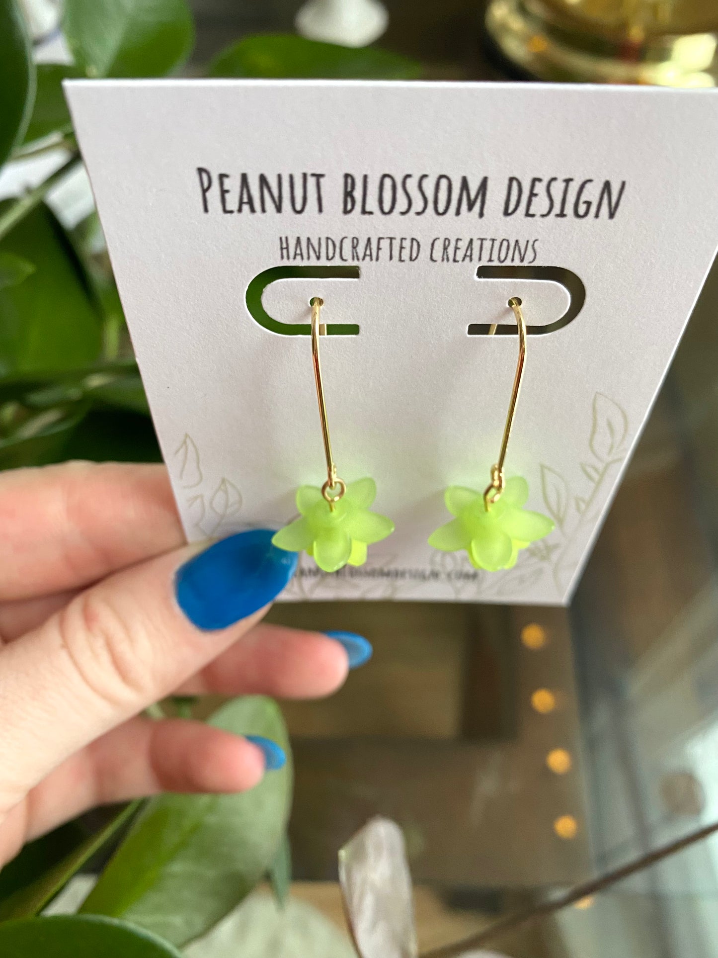 Long Leafy Earrings