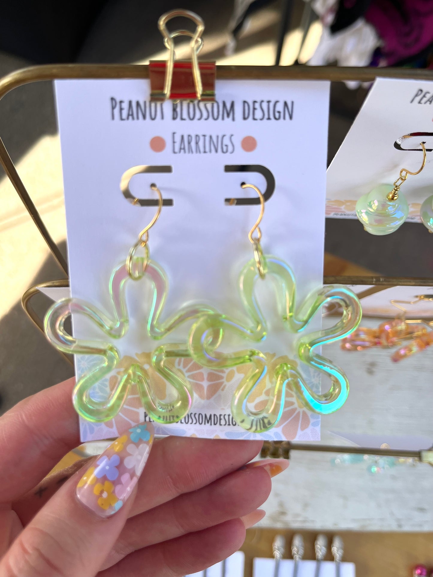 Bikini Bottom Flower Earrings