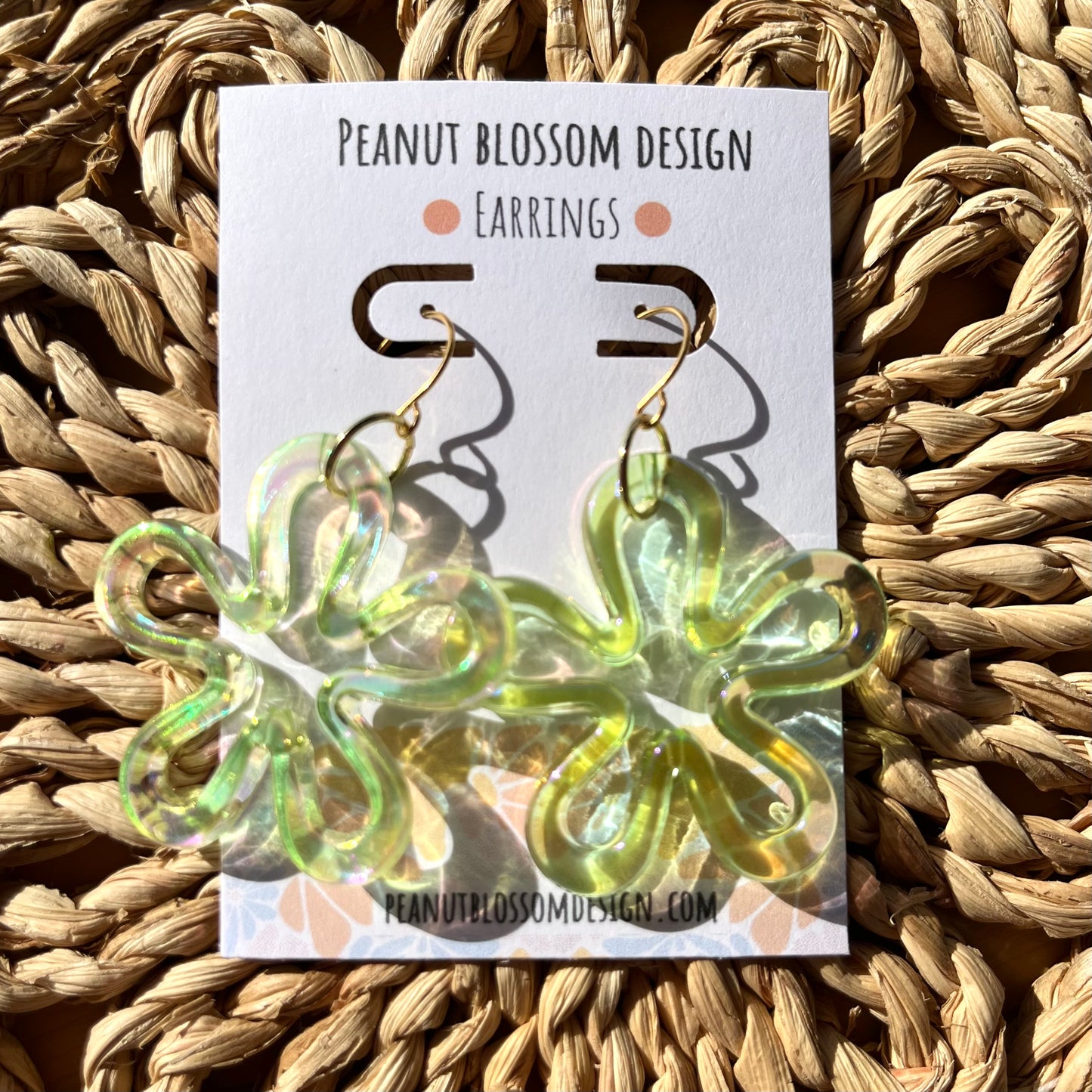 Bikini Bottom Flower Earrings