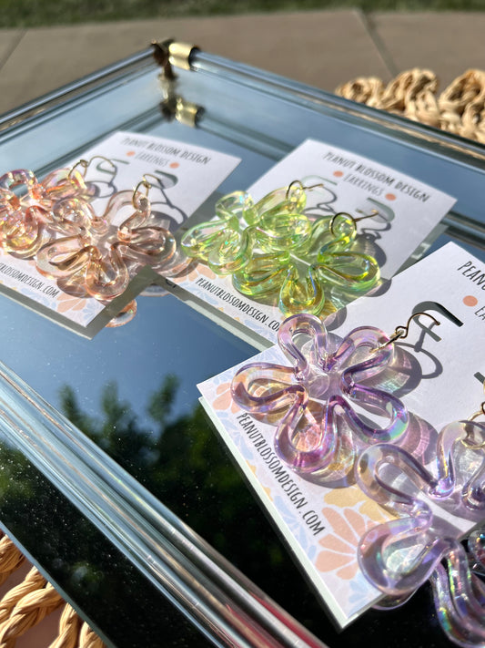 Bikini Bottom Flower Earrings