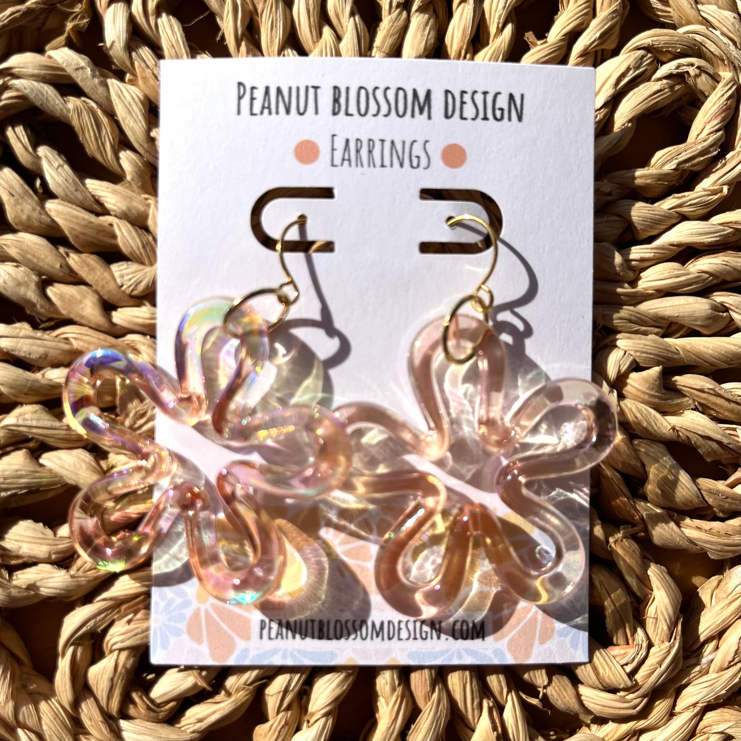 Bikini Bottom Flower Earrings