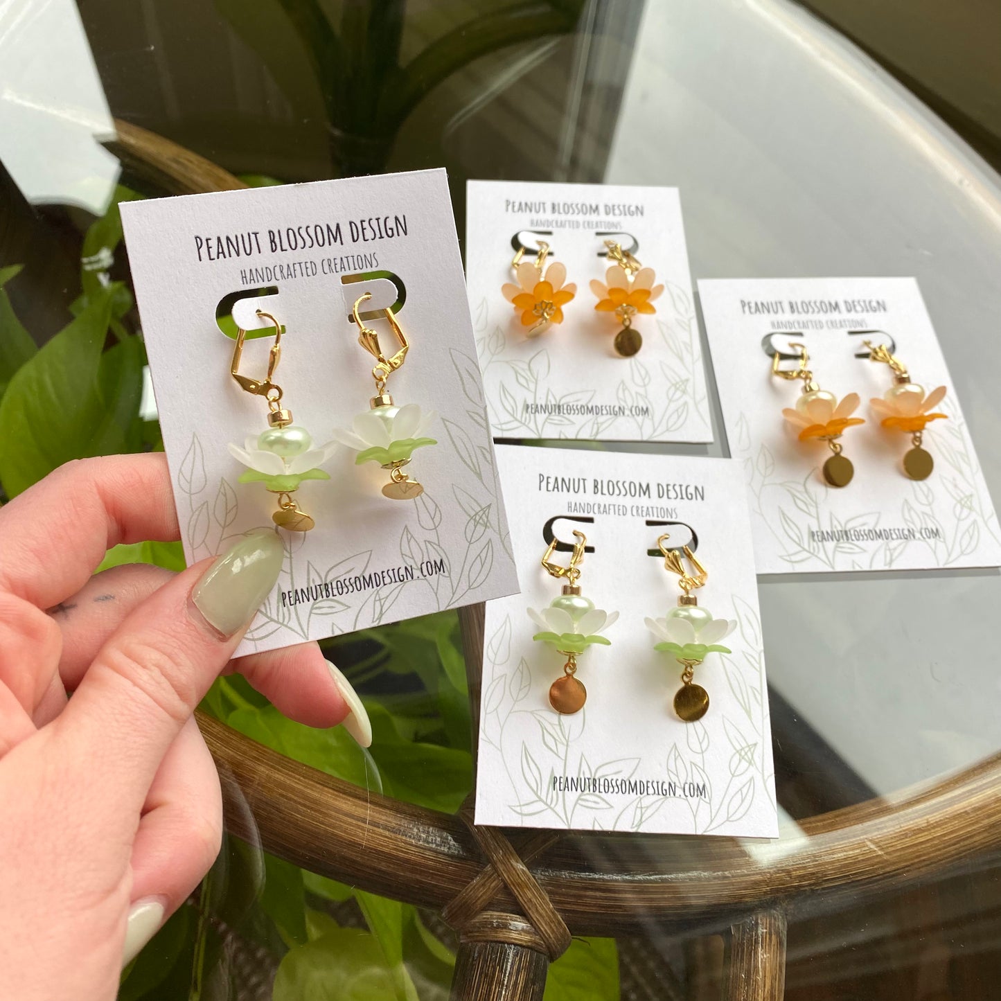 Flower Petal Fairy Earrings