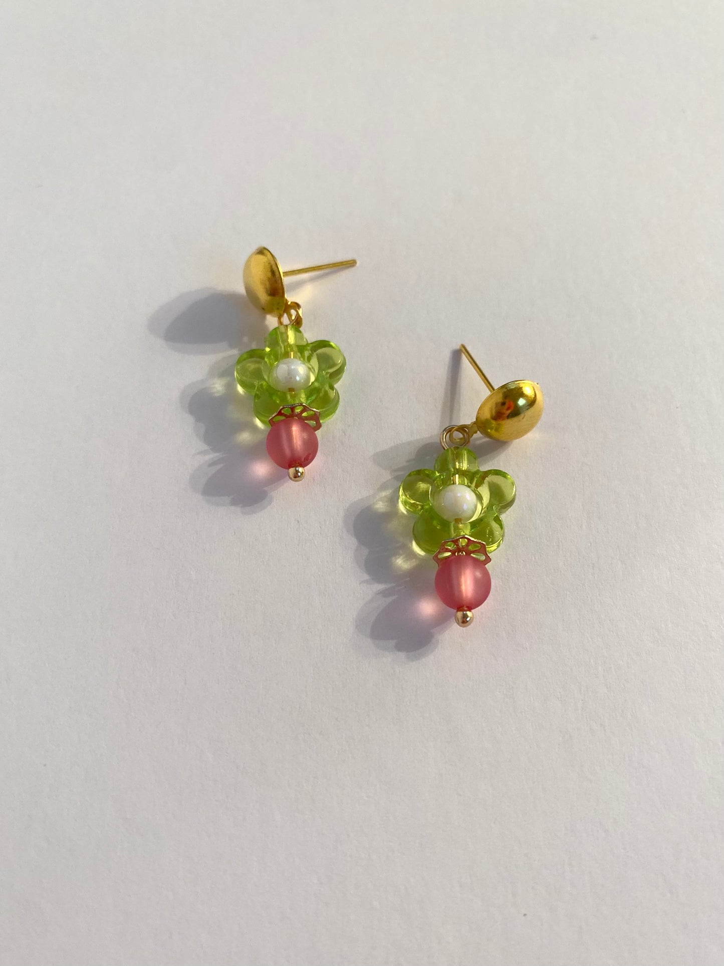 Small Funky Flower Earrings