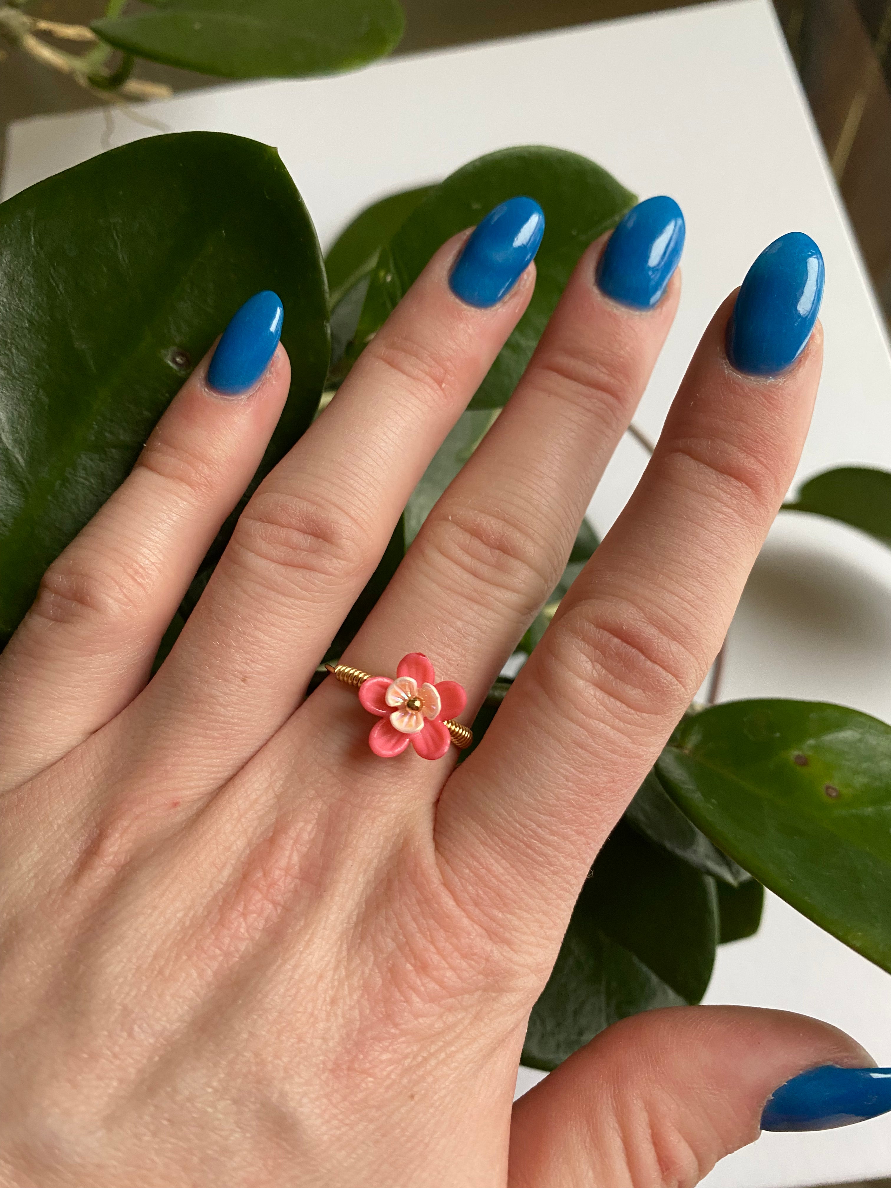 Layered Pastel Flower Rings (Fidget Rings) – Peanut Blossom Design