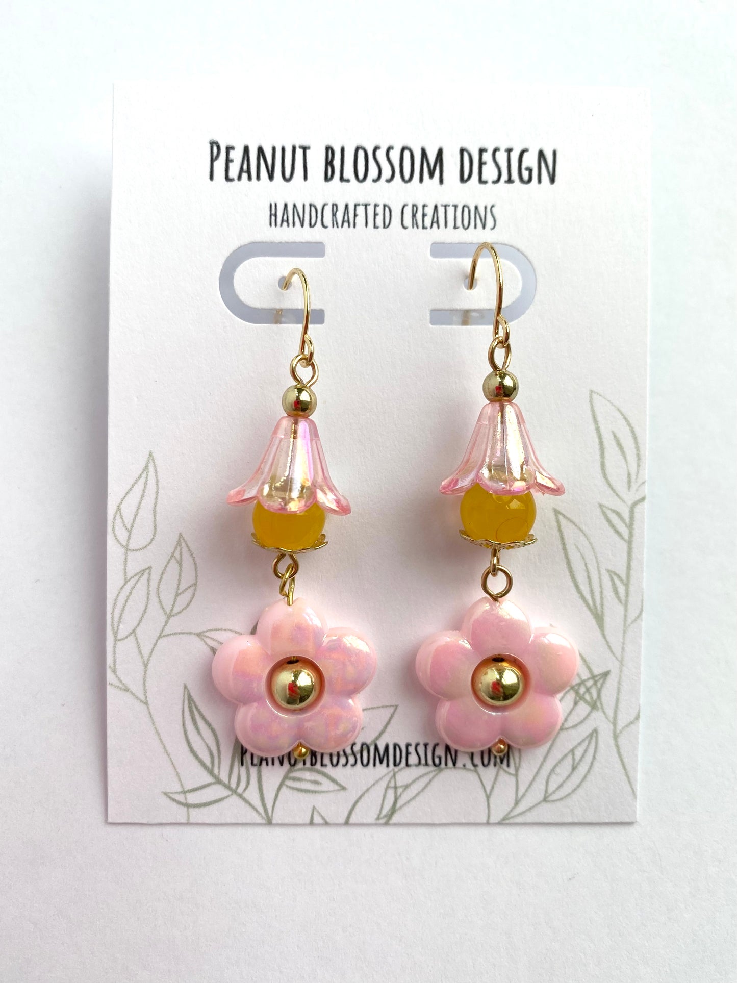 Dynamic Iridescent Flower Earrings