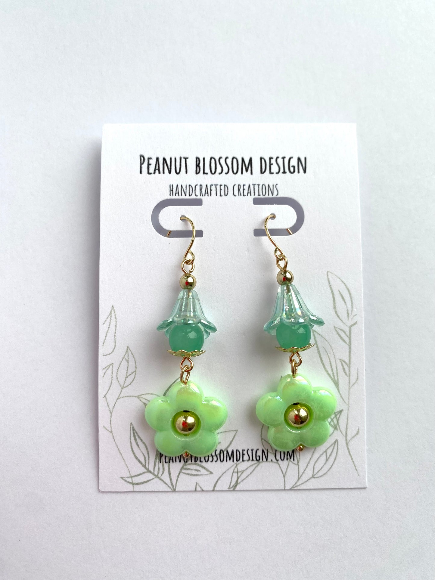 Dynamic Iridescent Flower Earrings